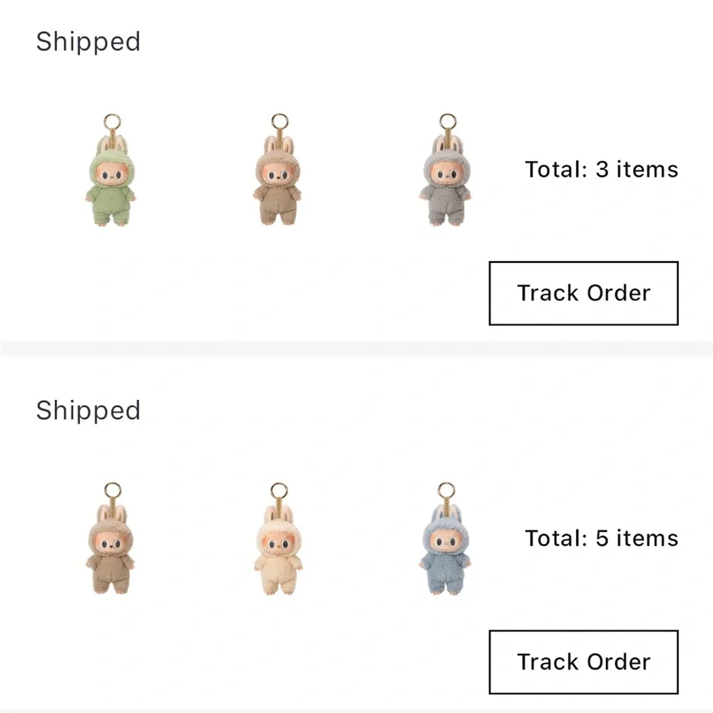 Pop Mart The Monsters Exciting Macaron Soymilk Labubu Plush Pendant Keychain - Picture 12 of 12